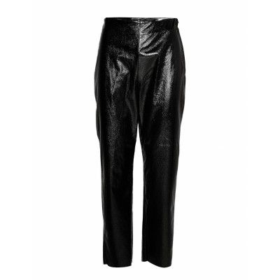 Jaz Patent Trousers Trousers Leather Leggings/Byxor Svart Gina Tricot
