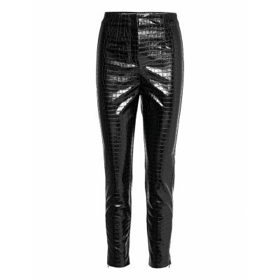 Jeanine Pants Trousers Leather Leggings/Byxor Svart ROTATE Birger Christensen