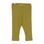 Jersey Leggings Bottoms Leggings Grön Wheat