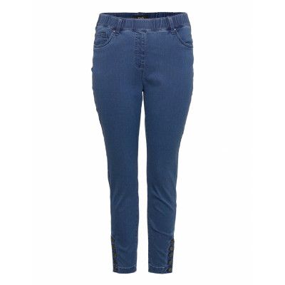 Jmacha, Crop, Jeggings Leggings Blå Zizzi