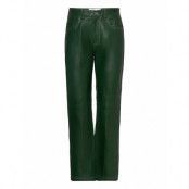 Jody Leather Pants Bottoms Trousers Leather Leggings-Byxor Green Hosbjerg