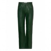 Jody Leather Pants Bottoms Trousers Leather Leggings-Byxor Grön Hosbjerg