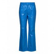 Johannacras Pants Bottoms Trousers Leather Leggings-Byxor Blue Cras