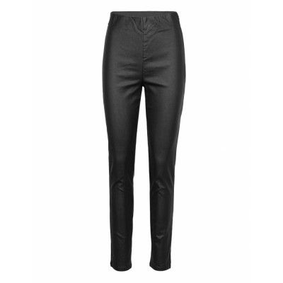 Joridsz Leggings Bottoms Trousers Leather Leggings-Byxor Svart Saint Tropez