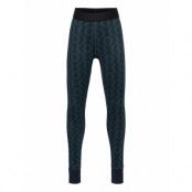 Junior Spirit Print Lj Pattern Leggings Blå Peak Performance