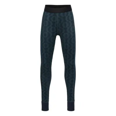 Junior Spirit Print Lj Pattern Leggings Blå Peak Performance