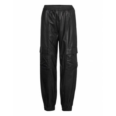 Kalliegz Mw Pants Trousers Leather Leggings/Byxor Svart Gestuz