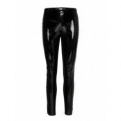 Karl Faux Patent Leggings Leather Leggings/Byxor Svart Karl Lagerfeld