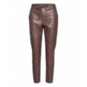 Kavilla Pants 7/8 *Villkorat Erbjudande Trousers Leather Leggings/Byxor Brun Kaffe