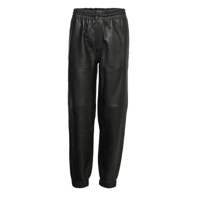 Keen Leather Pants Trousers Leather Leggings/Byxor Svart Just Female