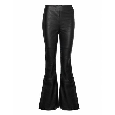 Kick Pant Bottoms Trousers Leather Leggings-Byxor Svart Deadwood
