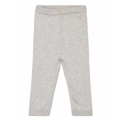 Mango Knit Trousers Grå