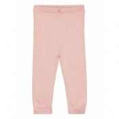 Knit Trousers Bottoms Leggings Pink Mango