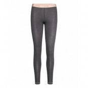 L. Leggings Long Leggings Grå Skiny