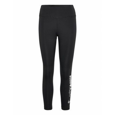 La Dodgers Nike Logo Fade Dri-Fit 7/8 Length Legging Running/training Tights Svart NIKE Fan Gear