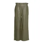 Lamb Leather Pants Leather Leggings/Byxor Grön Ganni