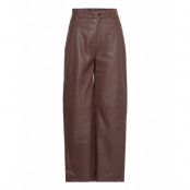 Laneyrs Pants Trousers Leather Leggings/Byxor Brun Résumé