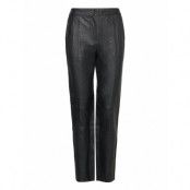 Leather Trousers *Villkorat Erbjudande Trousers Leather Leggings/Byxor Svart Rosemunde