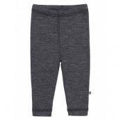 Smallstuff Legging, Dark Grey Drop Needle, Merino Wool Grå