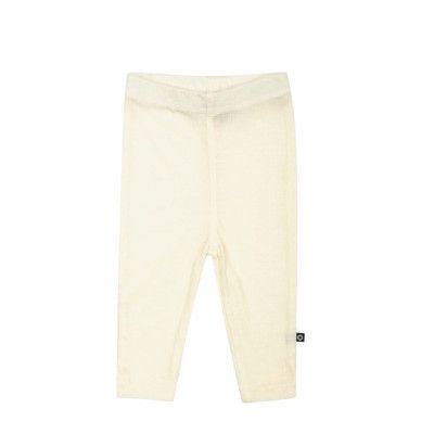 Smallstuff Legging, Denim Melange Drop Needle, Merino Wool Kräm