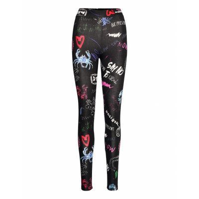 Legging Lettering Leggings Svart Desigual