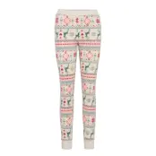 Legging Micro Fleece Trees Pyjamasbyxor Mjukisbyxor Beige Hunkemöller