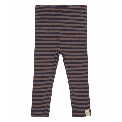 Petit Piao Legging Modal Striped Brun