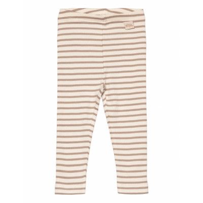 Petit Piao Legging Modal Striped Grön