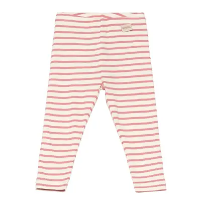 Petit Piao Legging Modal Striped Rosa