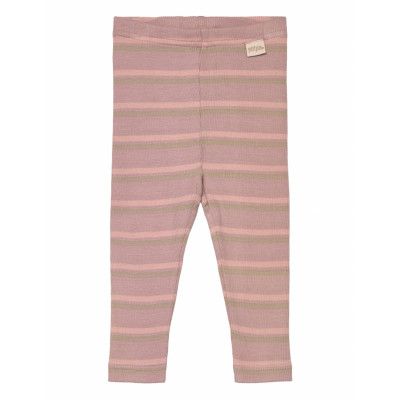 Legging Modal Two Striped Bottoms Leggings Pink Petit Piao