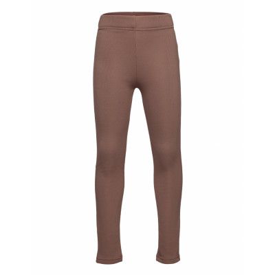 Legging Rib Brushed Inside *Villkorat Erbjudande Leggings Brun Lindex