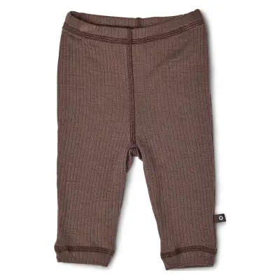 Legging, Rose Brown Drop Needle, Merino Wool Bottoms Leggings Brun Smallstuff