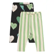 Leggings 2 Pack Hearts Strip Leggings Multi/mönstrad Lindex