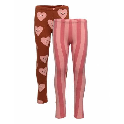 Leggings 2 Pack Hot Cocoa Hear Leggings Rosa Lindex