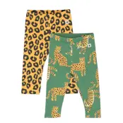 Leggings 2 Pack Leopard Leggings Multi/mönstrad Lindex