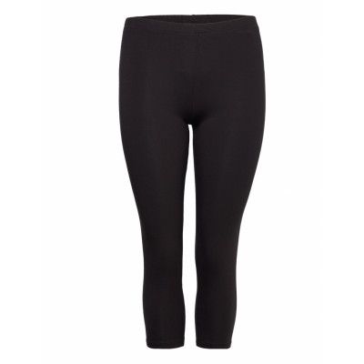Leggings, 3/4 Bottoms Leggings Black Zizzi