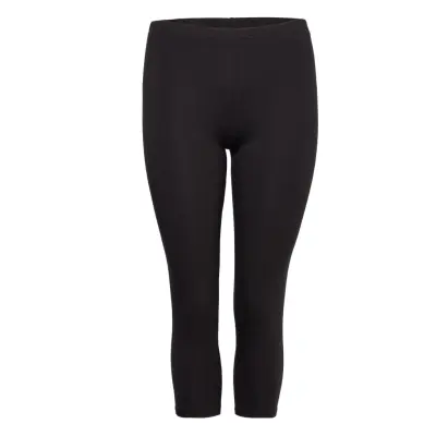 Leggings, 3/4 Bottoms Leggings Svart Zizzi