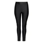 Leggings 7/8 Length Plus Elastic Waistband Leggings Svart Zizzi