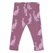 Leggings Ao Print Rabbit Leggings Rosa Lindex