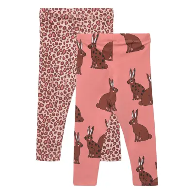 Leggings Ao Printed 2 Pack Leggings Multi/mönstrad Lindex