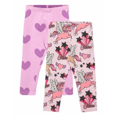 Leggings Ao Printed 2 Pack Leggings Multi/mönstrad Lindex