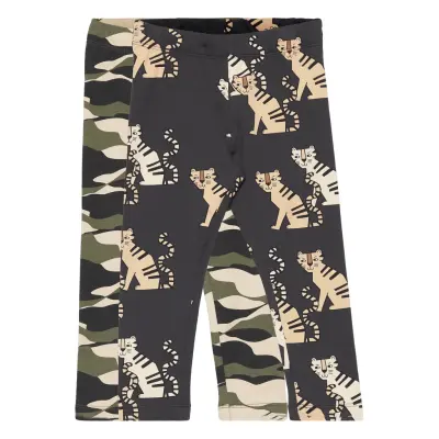 Leggings Aop 2 Pack Leggings Svart Lindex