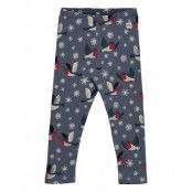 Leggings Aop Bird In The Sky X Leggings Blå Lindex