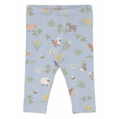 Lindex Leggings Aop Blå