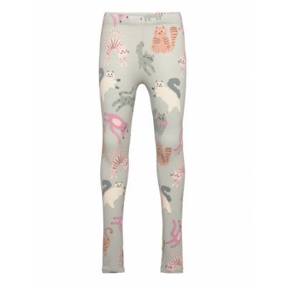 Lindex Leggings Aop Cats Multi/patterned