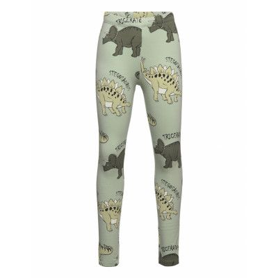 Leggings Aop Dino Bottoms Leggings Green Lindex