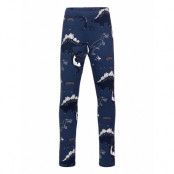 Leggings Aop Dino Leggings Blå Lindex