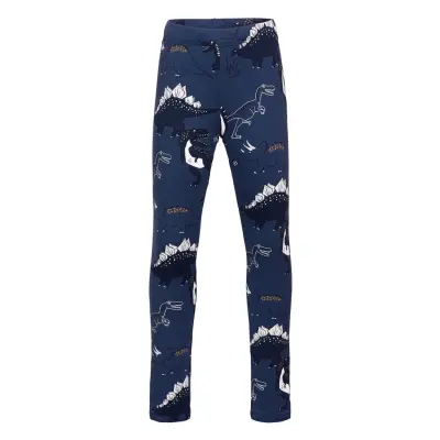 Leggings Aop Dino Leggings Blå Lindex