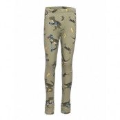 Leggings Aop Dino Leggings Grön Lindex