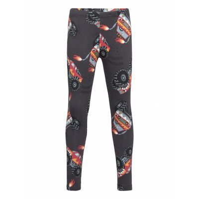 Leggings Aop Monstertruck Bottoms Leggings Grey Lindex